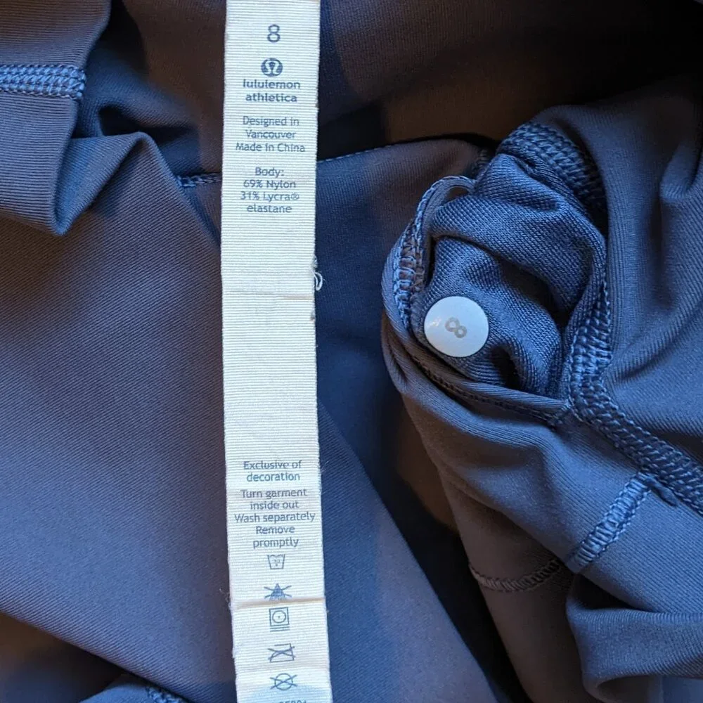 Lululemon Wunder Under Leggings High Rise Pants Ombre Grey Purple - Picture 4 of 6